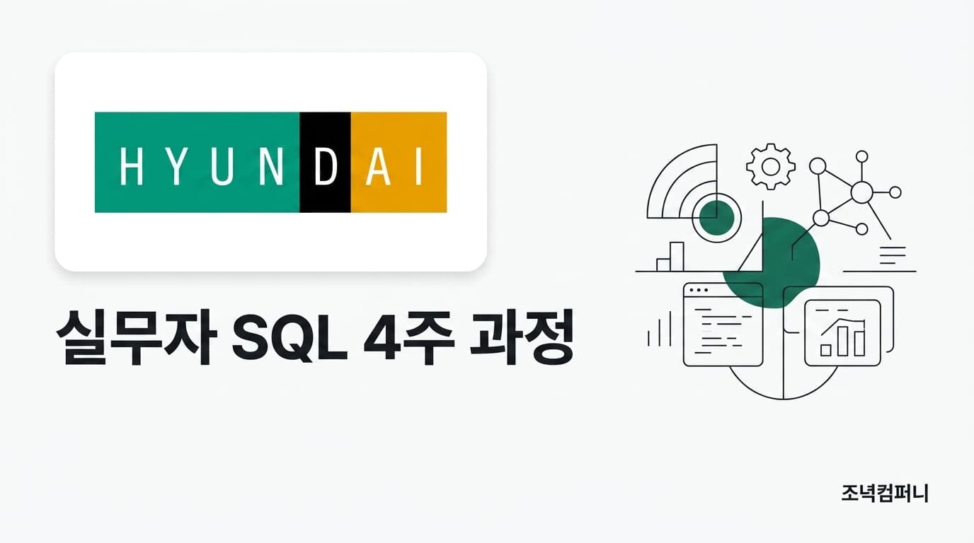 현대백화점 인재개발원 — 그룹 계열사 합동 SQL 4주 기초과정