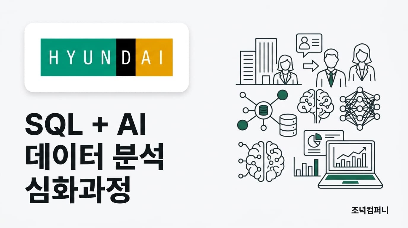 현대백화점 인재개발원 SQL + AI 데이터 분석 심화과정