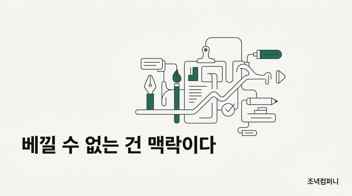베낄 수 없는 건 모델이 아니라 당신의 맥락이다