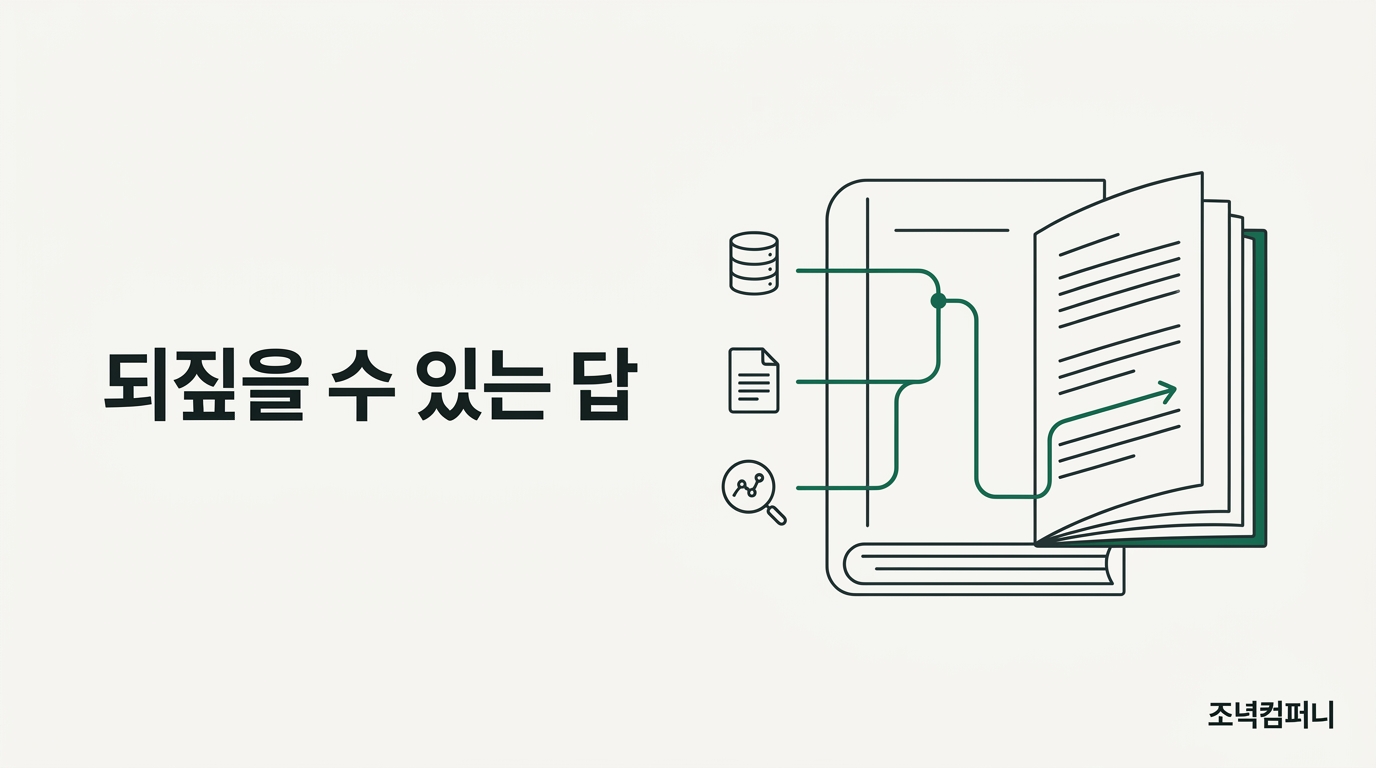 이제 AI는 답이 아니라 되짚을 수 있는 답을 판다