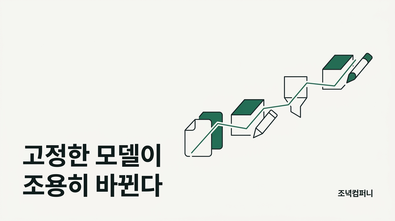 버전을 고정해도 모델의 행동은 고정되지 않는다