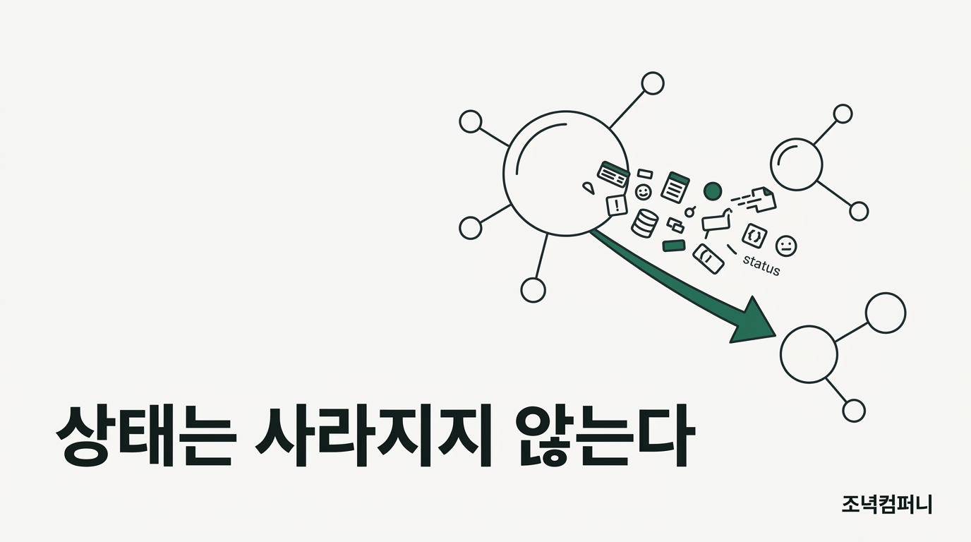세션을 버린 프로토콜은 상태를 당신 쪽으로 떠넘겼다