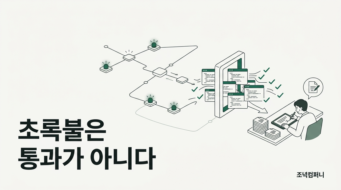 통과한 빌드가 더 이상 통과를 뜻하지 않는다