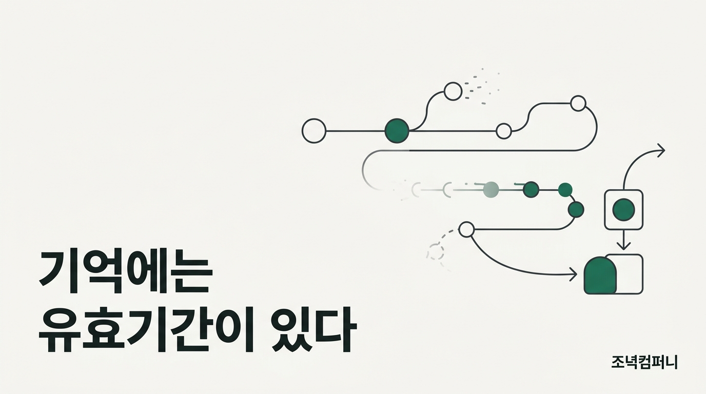 에이전트의 기억은 유효기간을 달고 나왔다