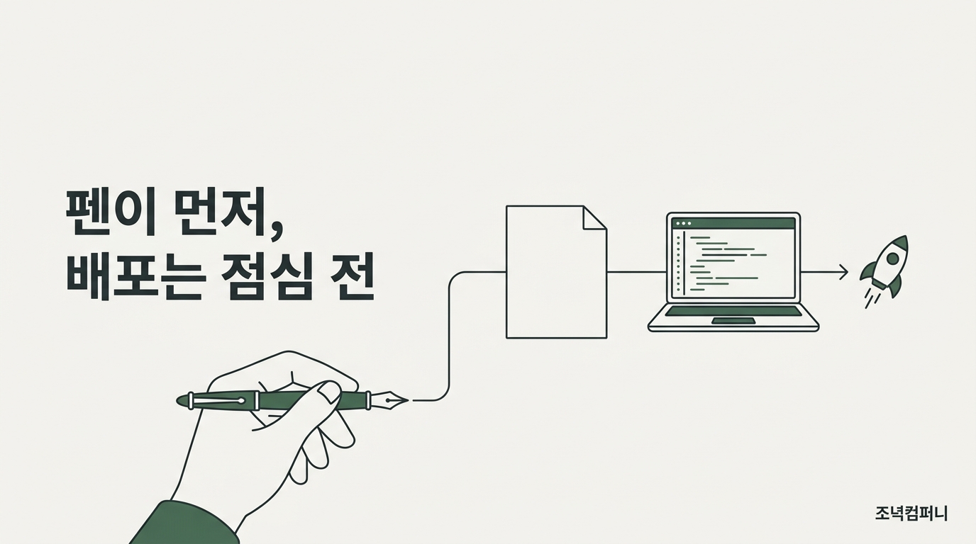 삼성 관계사 임원 Claude Code 교육 15회차, 노트북보다 펜을 먼저 쥐게 하자 점심 전에 배포가 끝났다